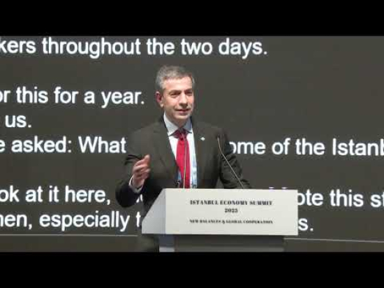 İstanbul Ekonomi Zirvesi İcra Kurulu Başkanı Abdullah Değer Açılış Konuşması